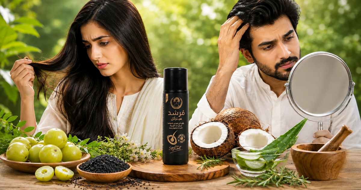 Natural Haircare Ritual with Herbal Ingredients