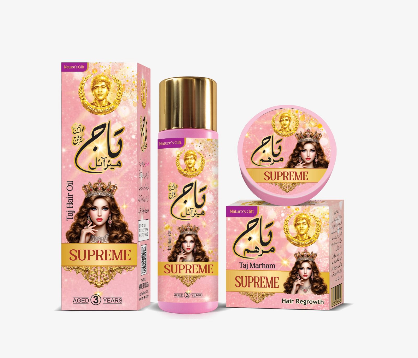 Taj Hair Oil & Marham (Supreme) by Hakeem Musa