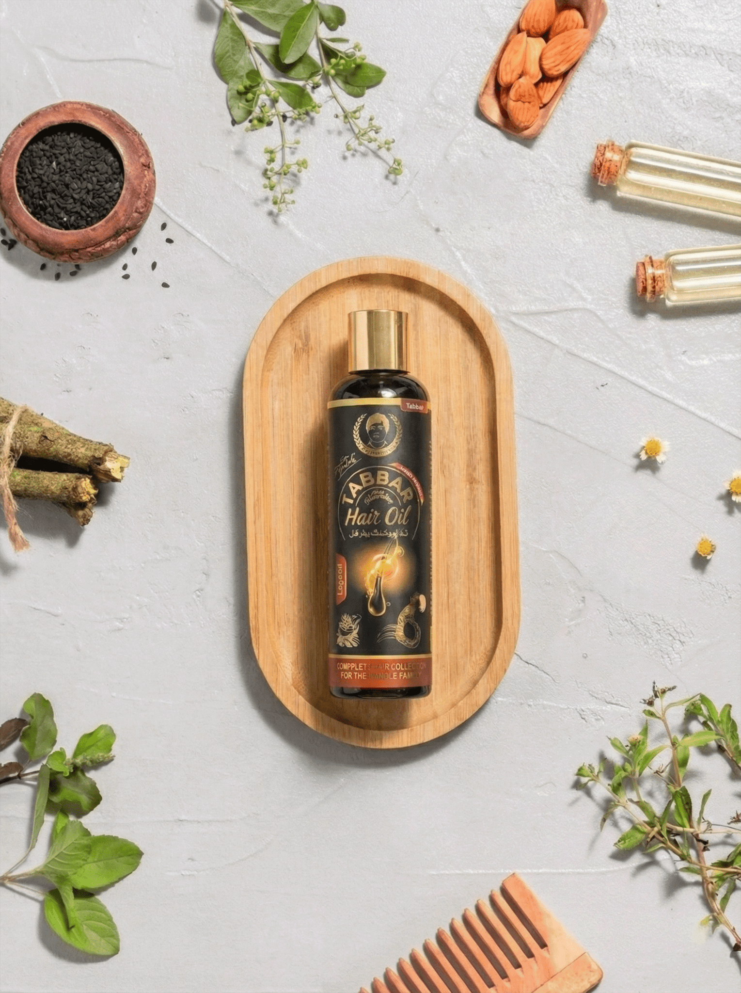 Tabbar Hair Oil – Legend (by Hakeem Musa) | Herbal Family Hair Solution - Hakeem Musa